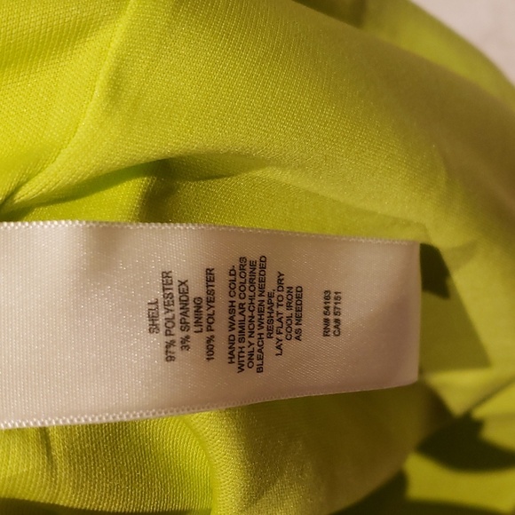 Nwt Eliza J dress blue white lemon green - Picture 8 of 15